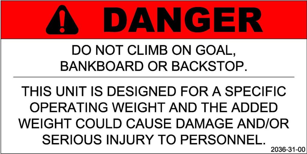 Read and understand the following warnings to prevent possible personal injury and potential damage to the equipment during assembly, setup, and operation.