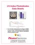 UV-Index Photodiodes Data Sheets