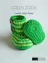 GREEN ZEBRA. Crochet Baby Booties