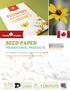 SEED PAPER FL WERS. promotional products THE PAPER. Eco-friendly, plantable products that grow. Calendars, business cards, bookmarks, gifts, and more.