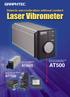 AT500 AT0023 AT7500. Detects microvibration without contact. Sensor unit incorporated in the laser tube and demodulator