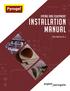 Piping and Equipment. Installation Manual. Revision 6.1