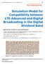 Simulation Model for Compatibility between LTE-Advanced and Digital Broadcasting in the Digital Dividend Band