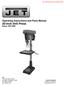 Operating Instructions and Parts Manual 20-inch Drill Press Model: JDP-20MF