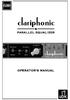 clariphonic parallel equalizer OPERATOR S MANUAL