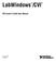LabWindowsTM /CVITM. PID Control Toolkit User Manual. LabWindows/CVI PID Control Toolkit User Manual. November A-01