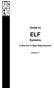 Guide to ELF Systems A New Era in Bass Reproduction VERSION 1.3