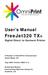 FreeJet320 TX. User s Manual. Digital Direct to Garment Printer. Aug 2009 Version 2880 v1.0. A Product of OmniPrint International Costa Mesa, CA