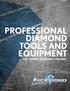PROFESSIONAL DIAMOND TOOLS AND EQUIPMENT FOR SAWING, GRINDING & DRILLING