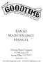 Banjo Maintenance Manual. Deering Banjo Company 3733 Kenora Dr. Spring Valley, CA (800)