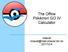 The Office Pokémon GO IV Calculator. imacat 2017/2/4