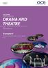 Exemplar 5. AS LEVEL Exemplar Candidate Work DRAMA AND THEATRE. Process to performance research reports.