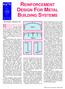 REINFORCEMENT DESIGN FOR METAL BUILDING SYSTEMS