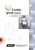 Cookie great Variety. Best systems for your products. Niederrheinische Formenfabrik Gerh. Janssen & Sohn KG