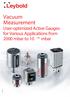 Vacuum Measurement User-optimized Active Gauges for Various Applications from 2000 mbar to mbar