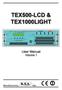 TEX500-LCD & TEX1000LIGHT