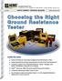 Choosing the Right Ground Resistance Tester