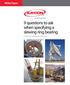9 questions to ask when specifying a slewing ring bearing