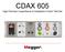 CDAX 605 High Precision Capacitance & Dissipation Factor Test Set