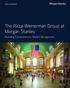 The Ricca-Weinerman Group at Morgan Stanley. Providing Comprehensive Wealth Management