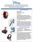 2013 Disney Holiday Gifts Lifestyle & Adult Gifts Fact Sheet
