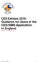 CES Census 2018: Guidance for Users of the CES-SIMS Application in England Uploaded 17 November 2017 (v5)