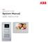 DOOR ENTRY SYSTEM. System Manual ABB-Welcome