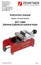 Instruction manual. ZCY 2400 Zehntner-Cylindrical mandrel tester