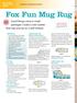 Fox Fun Mug Rug H I J. Figure 1