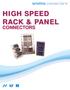 high speed RACk & PANeL connectors