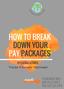 HOW TO BREAK DOWN YOUR PAY PACKAGES