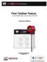Flow Totalizer Feature Totalize Multiple Gases with One Mass Flow Meter. Instruction Manual