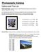 Photography Catalog. Options and Price List