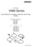 RFID System. V680 Series. User's Manual for Amplifiers, Antennas, and ID Tags (FRAM) Amplifier and Antennas V680-HA63B V680-HS52 V680-HS63 V680-HS65