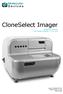 CloneSelect Imager OPERATOR MANUAL SOFTWARE RELEASE