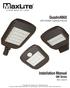 QuadroMAX. Installation Manual. QM Series. LED Outdoor Lighting Fixtures REV: 3/22/16
