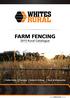 FARM FENCING Rural Catalogue. Fence Posts Fencing Gates & Fittings Tools & Accessories.