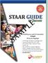 Sample GUIDE. to Success STAAR. Everything you need to know about. All at your fingertips! EOC Algebra I
