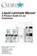 Liquid Laminate Manual A Product Guide for our Customers