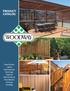 PRODUCT CATALOG. Panel Screen. Deck Squares Post Caps Deckrail Deck Products Post Sleeves Fencing Paneling