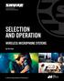 SELECTION AND OPERATION