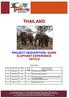 THAILAND PROJECT DESCRIPTION: SURIN ELEPHANT EXPERIENCE TWT510. Change History