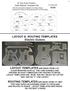 LAYOUT & ROUTING TEMPLATES Electric Guitars