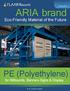 ARIA brand. PE (Polyethylene) for Billboards, Banners Signs & Display. Eco-Friendly Material of the Future. January By Dr.