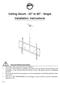 Ceiling Mount - 32 to 60 - Single Installation Instructions