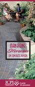 Managing. Efflorescence. on Concrete pavers. A guide for consumers