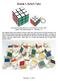 Rubik's 3x3x3 Cube. Patent filed by Erno Rubik 1975, sold by Ideal Toys in the 1980's. (plastic with colored stickers, 2.2; keychain 1.