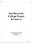 Your Interests, College Majors & Careers