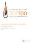 THOMSON REUTERS TOP 100 GLOBAL INNOVATORS HONORING THE WORLD LEADERS IN INNOVATION