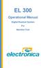 EL 300. Operational Manual. Digital Readout System For Machine Tool